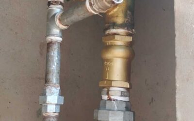 Tubulação que alimenta as Caixas D’água